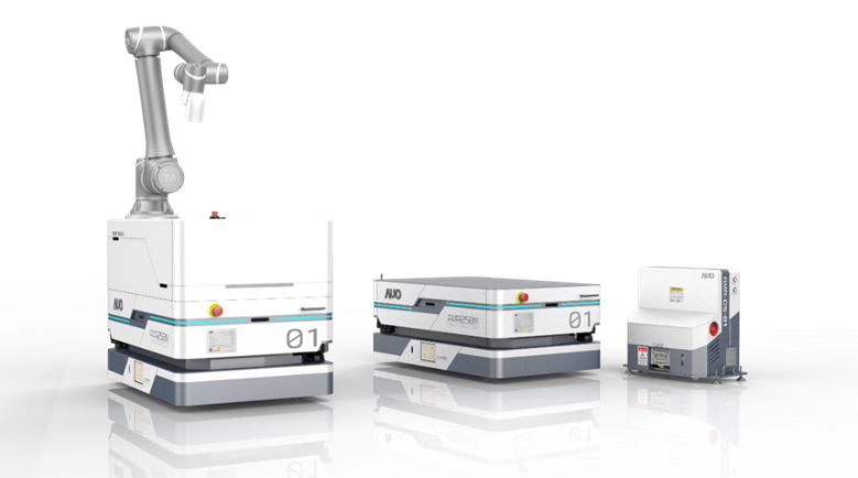 龙门国际數位開發的自主式移動機器人（AMR250M），搭配全向輪並結合AI演算法、2D LiDAR、3D攝影機等技術，協助客戶實現產線全自動化